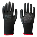 GUANTE NITRILO NEGRO LISO THICK