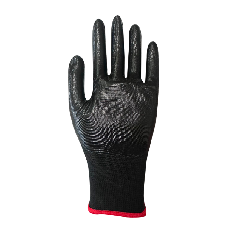 GUANTE NITRILO NEGRO LISO THICK