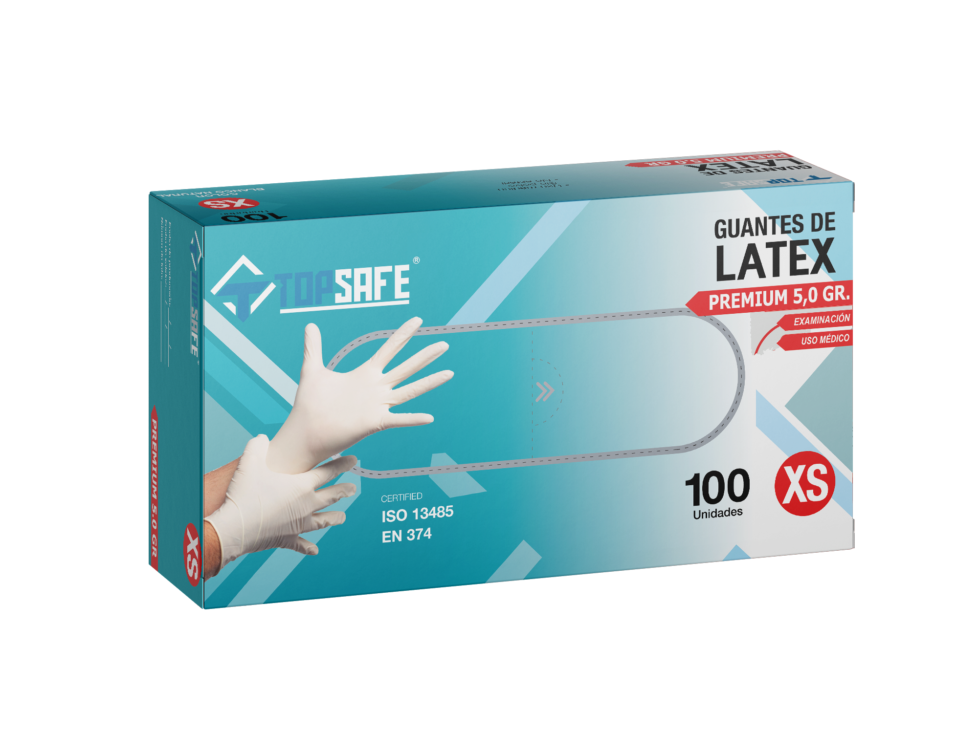 Guante Latex Topsafe (100u)