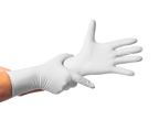 Guante De Nitrilo 7 grs Topsafe Blanco Extra Largo 30cm (50 Uds)