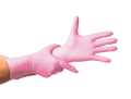 Guante De Nitrilo 7 grs Topsafe Rosado Extra Largo 30 Cms (50 Uds)