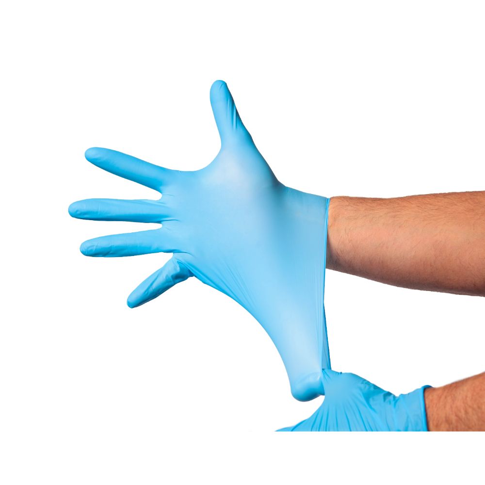 Box Guante de Nitrilo Azul 3,5 grs Topsafe 10 x 100u
